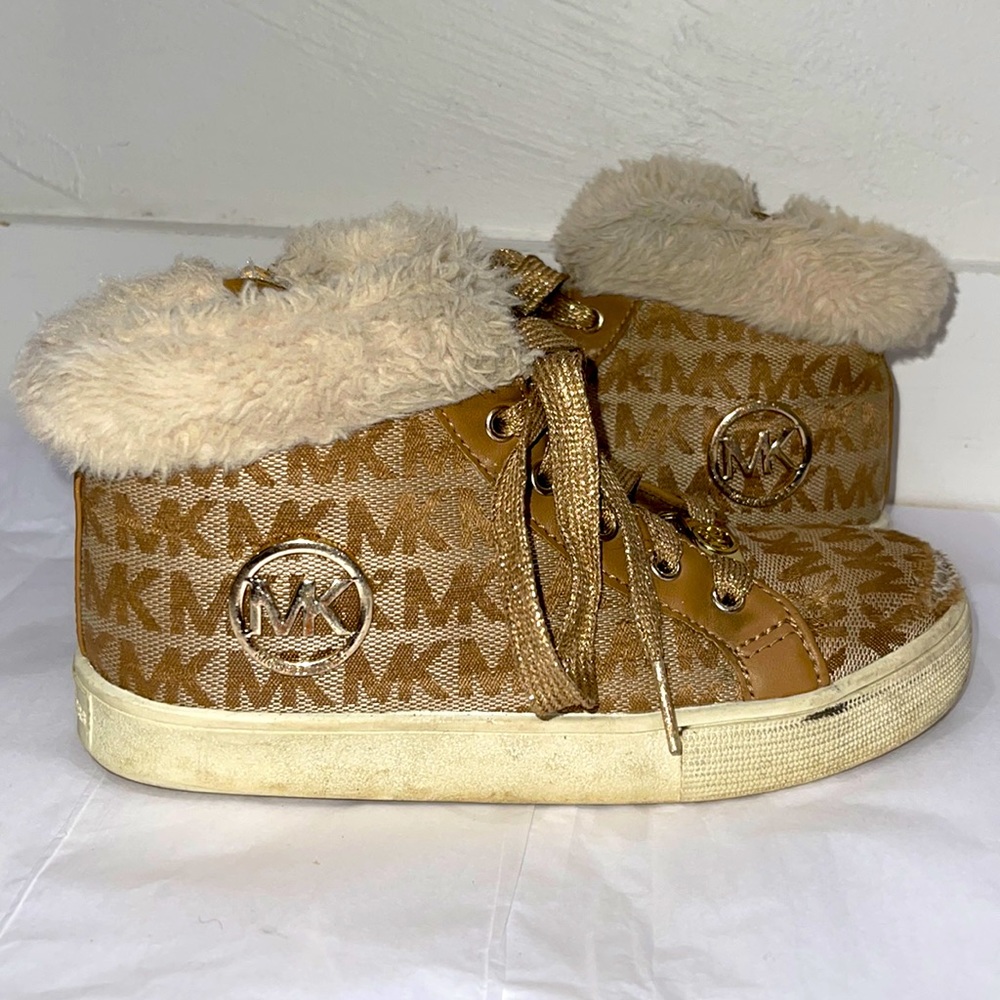 Michael Kors Gold High Top Sneakers